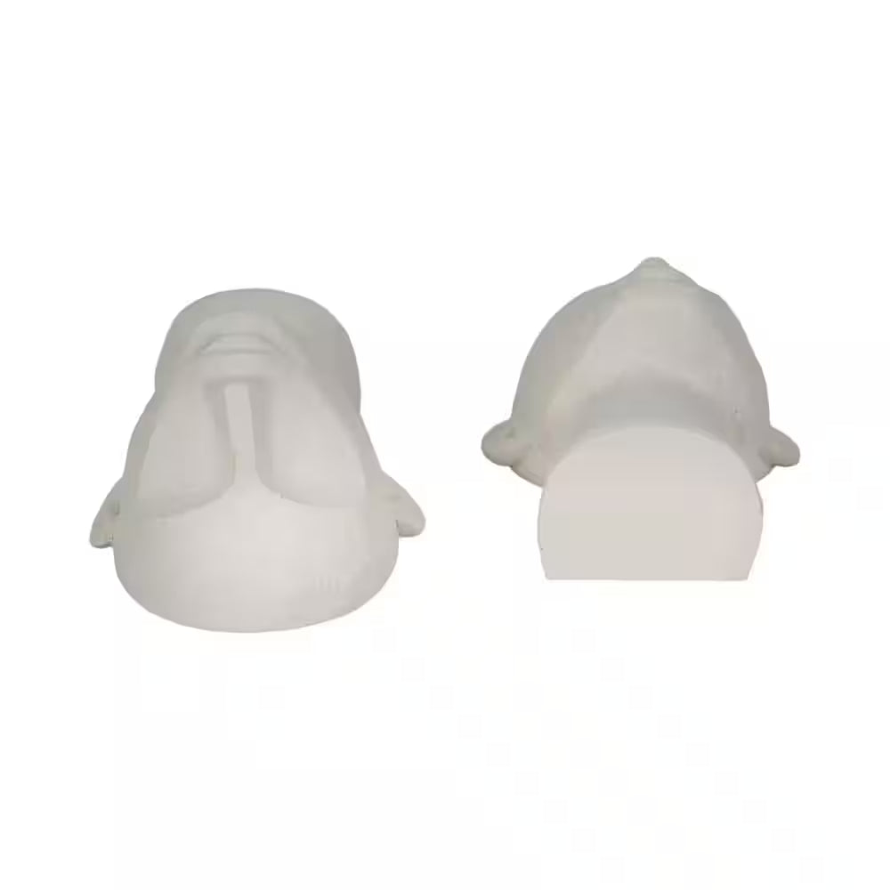 white resin sculptural bookends set of 2 textured decor