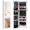 Jewelry Cabinet Mirror Full Length LED Wall Mounted Organizer
