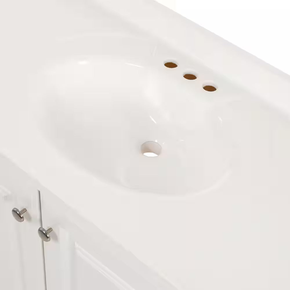 Single Sink Bath Vanity with Cultured Marble Top