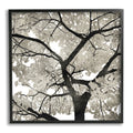 Abstract Tree Branch Wall Art in Black & Grey Wilderness Design