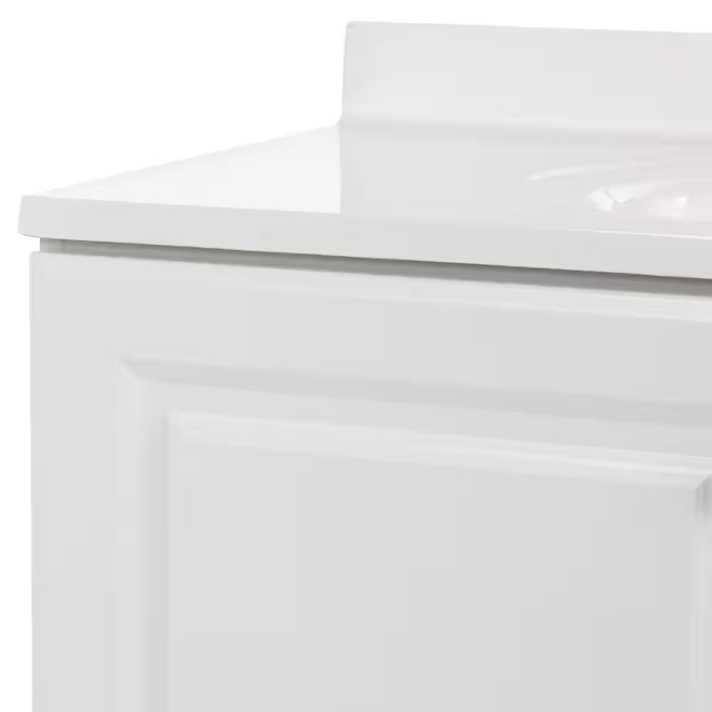 Single Sink Bath Vanity with Cultured Marble Top