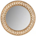 Braided Round Mirror 24 Inch Framed Wall Mirror
