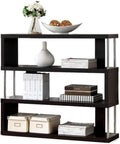 Barnes 3-Shelf Modern Bookcase, Dark Brown