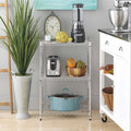 3 Tier Wire Shelving Rack Unit Storage Adjustable Metal Shelf, Capacity for 198 Lbs