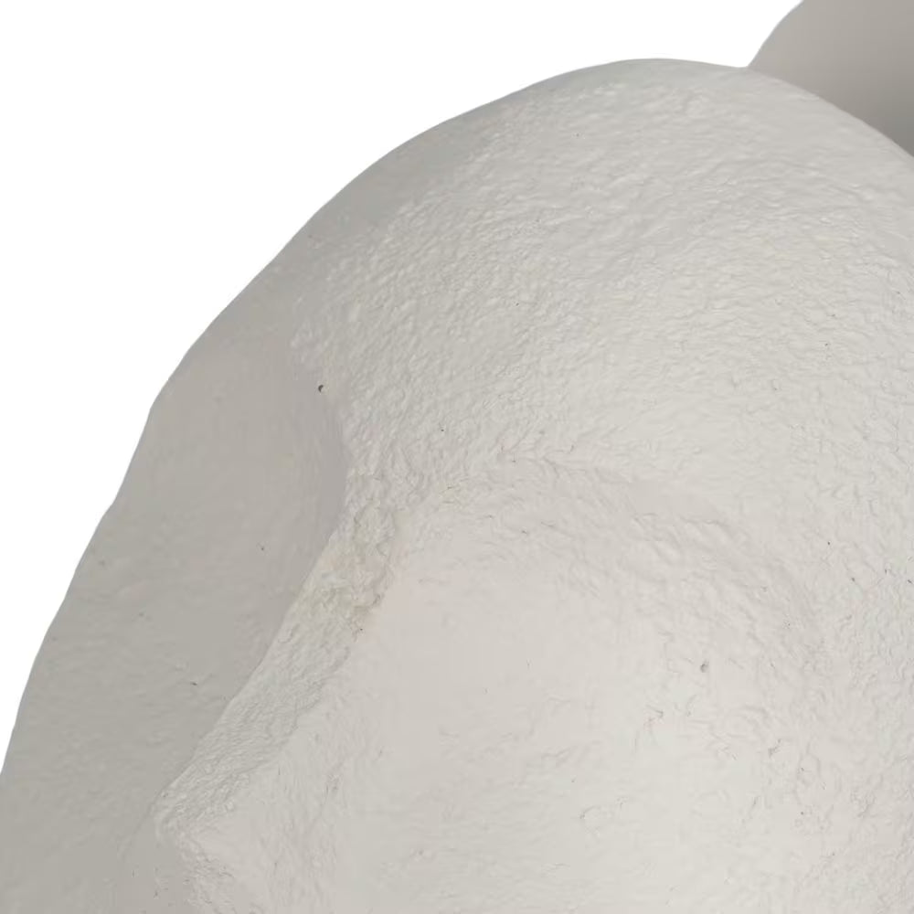 white resin sculptural bookends set of 2 textured decor