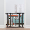 Extra Wide Baby Safety Gate 30–42 Inch Walk Through Black
