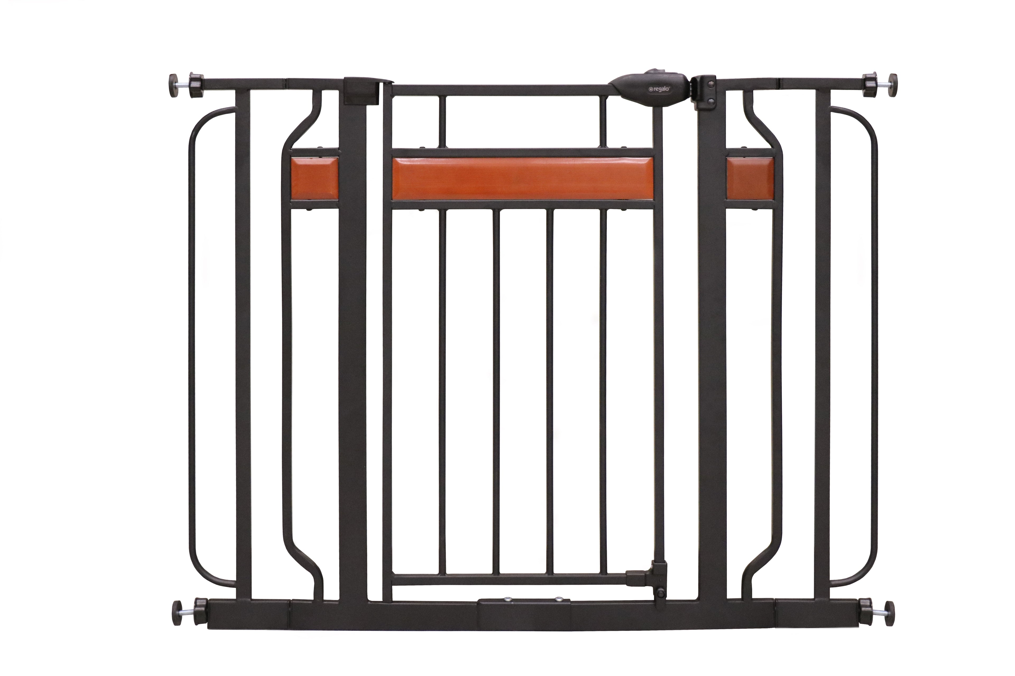 Extra Wide Baby Safety Gate 30–42 Inch Walk Through Black